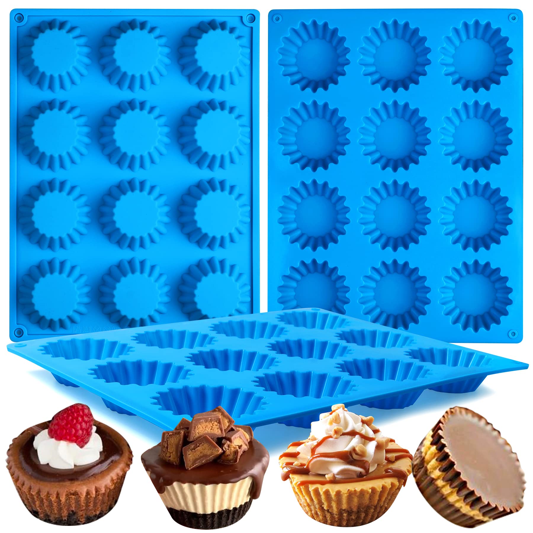 Amazon.com: Sidosir 3pcs Peanut Butter Cup Mold, Silicone Mini